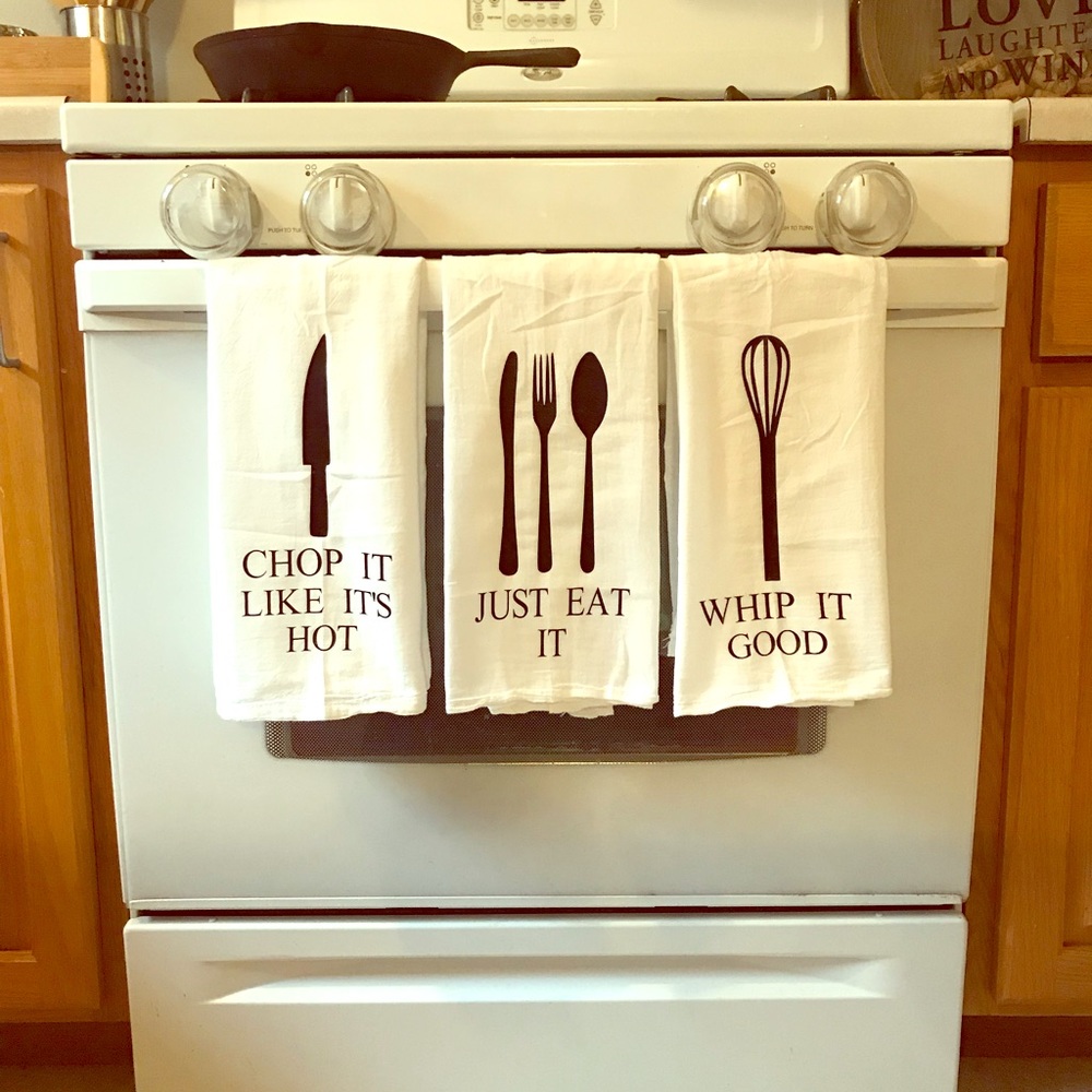 Kitchen Tea Towels (set of 3) Personalized!